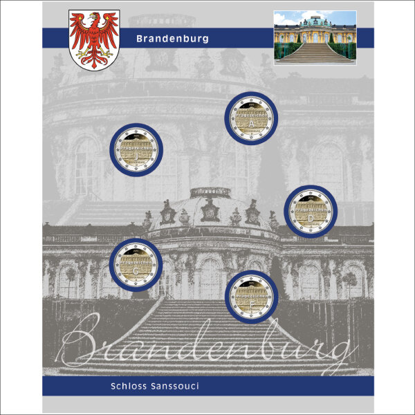 TOPset Einzelblatt 2 Euro Brandenburg