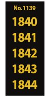 Jahreszahlen-Signetten  von 1840-1999