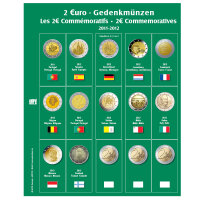 Premium Münzblatt 2€ der Jahre 2011 -2012 Blatt 9