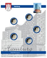 TOPset Einzelblatt 2 Euro Hamburg